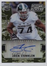 2016 Panini Prizm Collegiate Draft Picks Camo 4/199 Jack Conklin #235 Auto 00y3