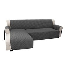 Sectional Couch Covers for Dogs L Shape Sofa Cover Large Dark Gray/Dark Gray