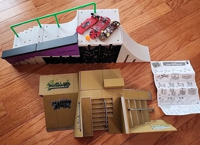 TECH DECK Nyjah Modular Skatepark X-Connect Customizable Ramp & Vintage Pieces
