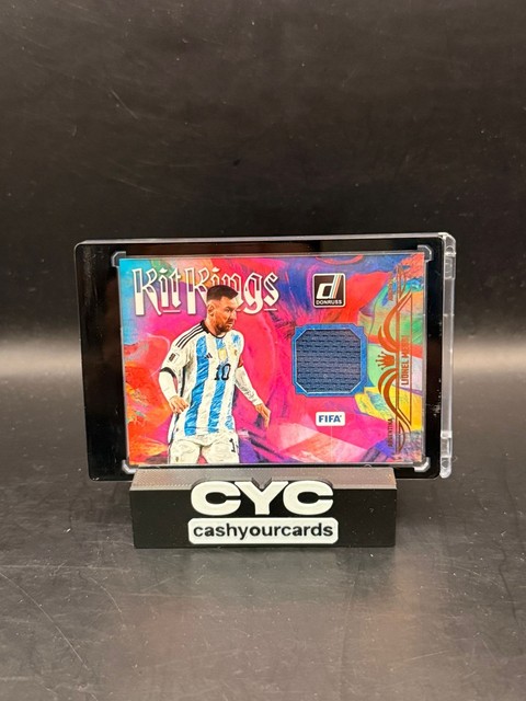 Lionel Messi WORN/USED Kit Kings Patch #KK-LM 2023-24 Panini Donruss Soccer