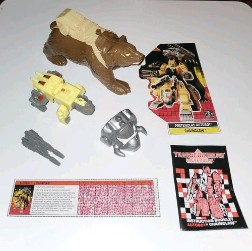 Chainclaw Vintage Transformers G1 Pretenders Figure 100% Complete 1988 Hasbro