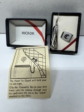 Vintage Hickok Tie Guard Silver Letter C Accessory Dress