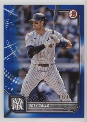 2022 Bowman Blue Border 56/150 Joey Gallo #8 0it8
