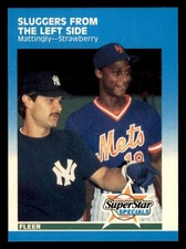 1987 Fleer Glossy #638 Don Mattingly Darryl Strawberry