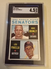 1964 Topps Lou Piniella / Mike Brumley #167 Graded SGC 4.5 Rookie Baseball Card