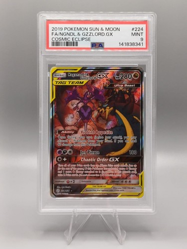 Naganadel & Guzzlord-GX graded PSA 9 for sale on eBay