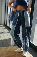 Urban Outfitters - BDG Patchwork Carter Jeans - Size 26 Waist UK 10 Lightly Worn