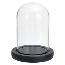 4.7"x3.1" Clear Cloche Glass Dome Glass Bell Jar Display Case Tabletop