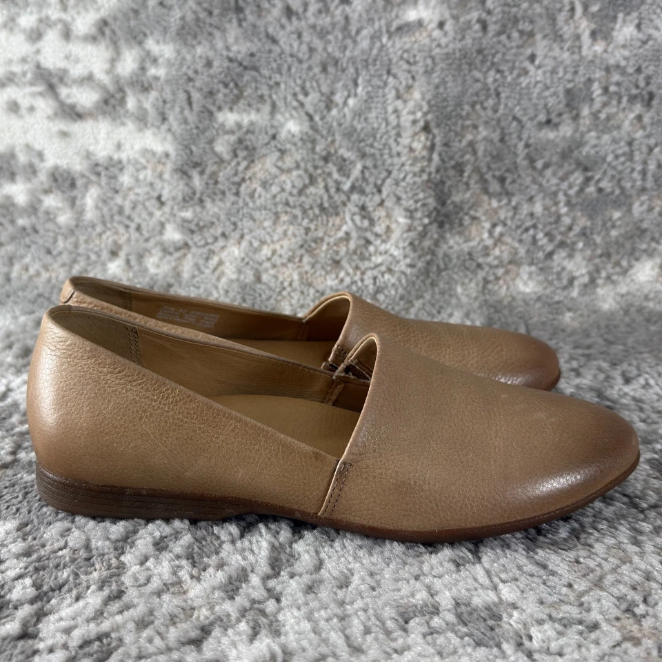 Zapatos informales para caminar Dansko talla 40 Larisa de cuero fresado planos marrones sin cordones Foto 3 de 4