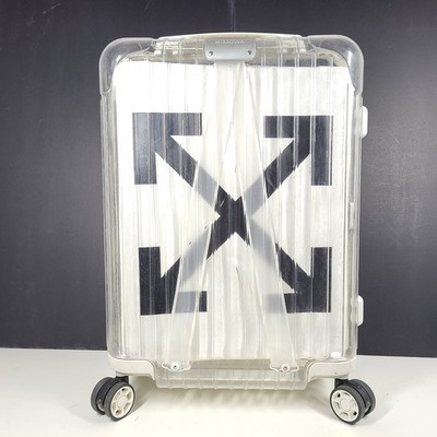 OFF WHITE X RIMOWA See Through 36L Case Logo Suitcase Carry On