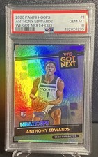 ANTHONY EDWARDS 2020 Hoops #1 We Got Next SILVER HOLO RC GEM MT PSA 10 LOW POP