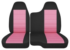 Fits 2004-2012 Chevy Colorado 6040 Bench Front Set Seat Covers Black Sweet Pink