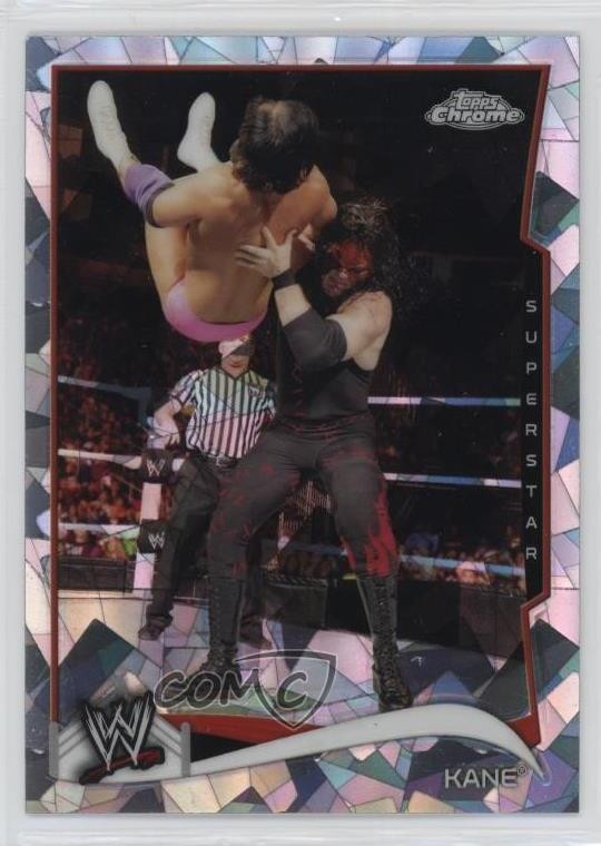 2014 Topps Chrome WWE Atomic Refractor Kane #28 04xs