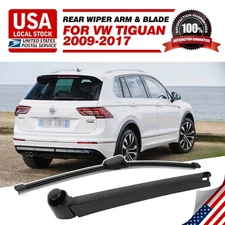 Rear Window Wiper Arm & Blade Set For 2009-2017 Volkswagen Tiguan 1T0-955-707-C