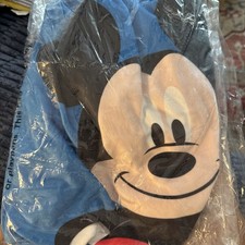 NEW 32" Baby Changing Pad Cover -MICKEY MOUSE-Blue Minky Fleece-Elastic