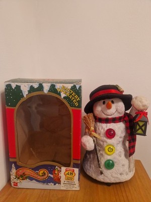 Singing Snowman Boxed Vintage Christmas Decoration