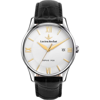 Lucien Rochat Montreaux Watch R0451115008 Black Leather 39mm Men's Watch