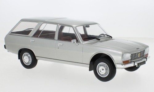 MGC MCG18358 - 1:18 Peugeot 504 Break, Silver, 1976 - New