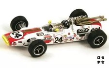 Diecast Car 1/43 Lola T90 No 24 Winner Indy 500 1966 White Red Livery