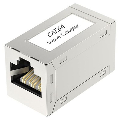 RJ45 Kupplung Cat6A LAN Verbinder für Verlängerung Cat7 Cat8 Modul Kabel Metall