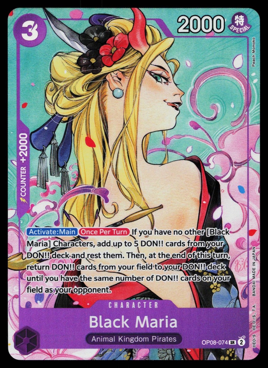 Black Maria - OP08-074 - NM - Parallel - Promo - One Piece - OP1