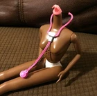 Vintage Doctor Barbie AA Christie TNT Articulated Doll Body OOAK Replacement 90s