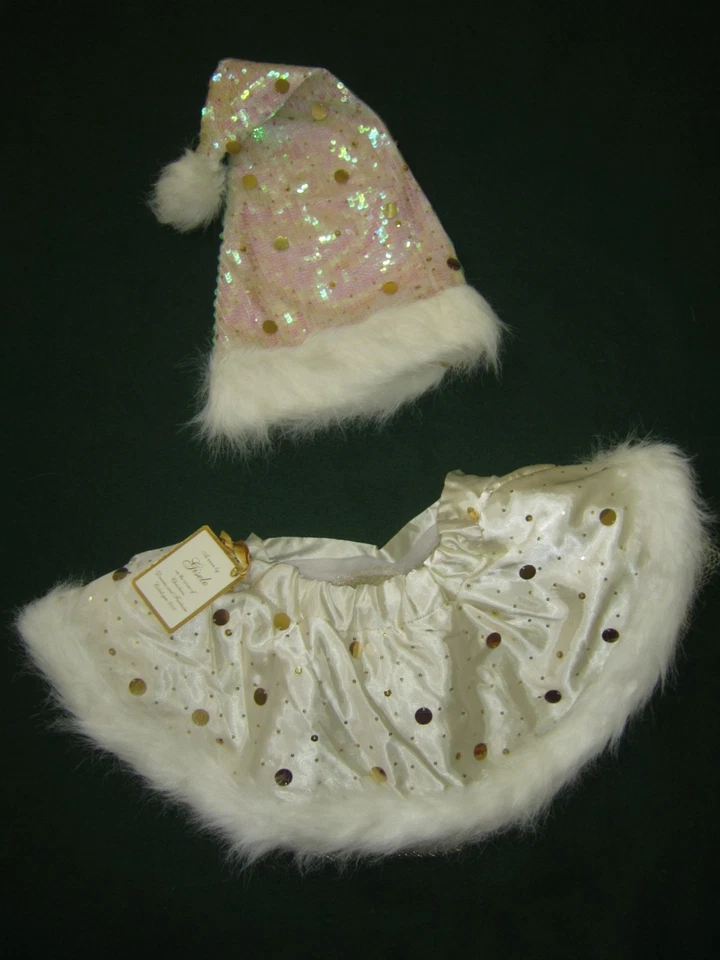 CONJUNTO DE CHAPÉU SAIA LANTEJOULAS CETIM SEXY LITTLE THINGS SANTA BABY Gisele Victoria Secret - Imagem 2 de 4