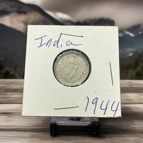 1944 British India Quarter Rupee — photo from the most recent tracked eBay sale