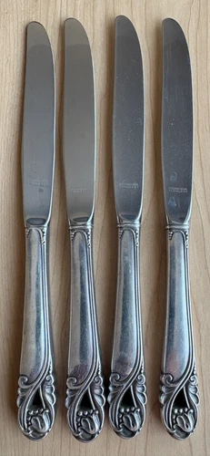 INTERNATIONAL STERLING ~ SPRING GLORY ~ LOT OF 4 DINNER KNIVES