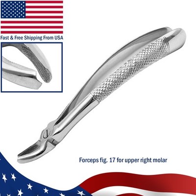 Tooth Extracting Extraction Forceps Fig 17 Right Upper Molar Dental Instruments