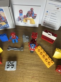 LEGO Duplo 10607 Spiderman Web-Bike Workshop Complete Set
