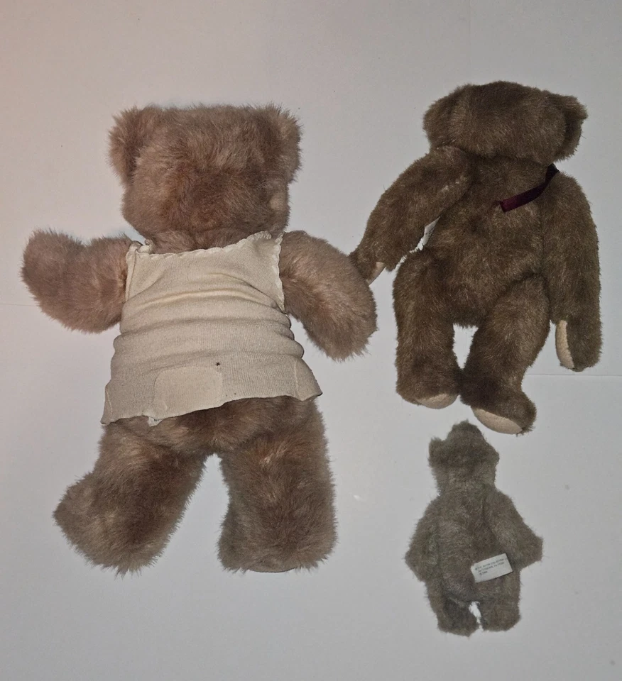 批量 3 件 毛绒熊。 1 Gund (1986) 和 2 Boyd (1990) 无撕裂或眼泪。 See Pics — 第 2/4 张图片