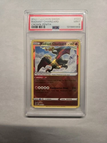 Radiant Charizard 020/159 Crown Zenith Holo PSA 9