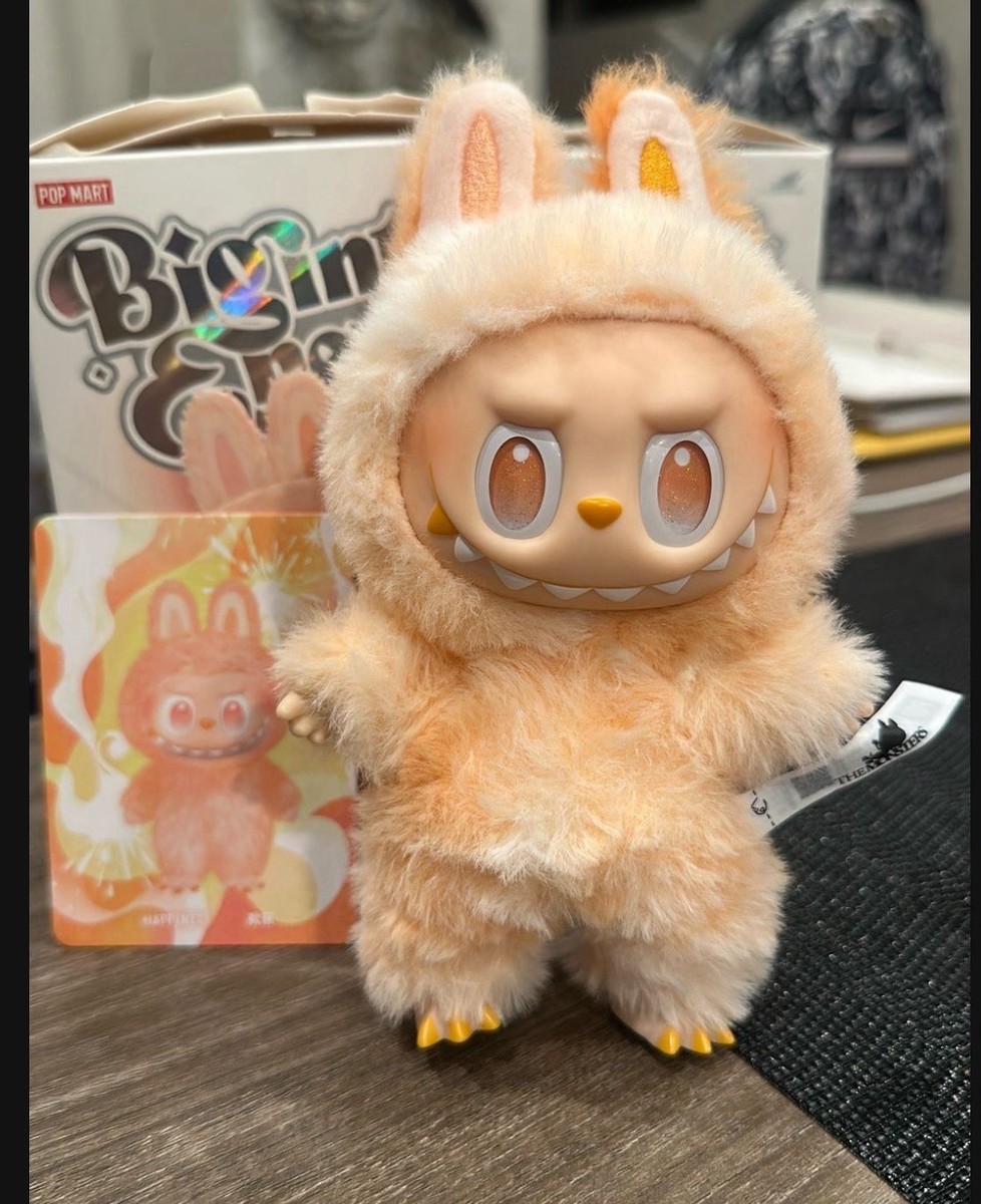 Open Box PopMart Labubu V3 Big Into Energy The Monster Happiness
