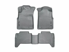 Husky Weatherbeater Floor Mats Fit 05-15 Toyota Tacoma Dbl Cab Front/2nd Grey