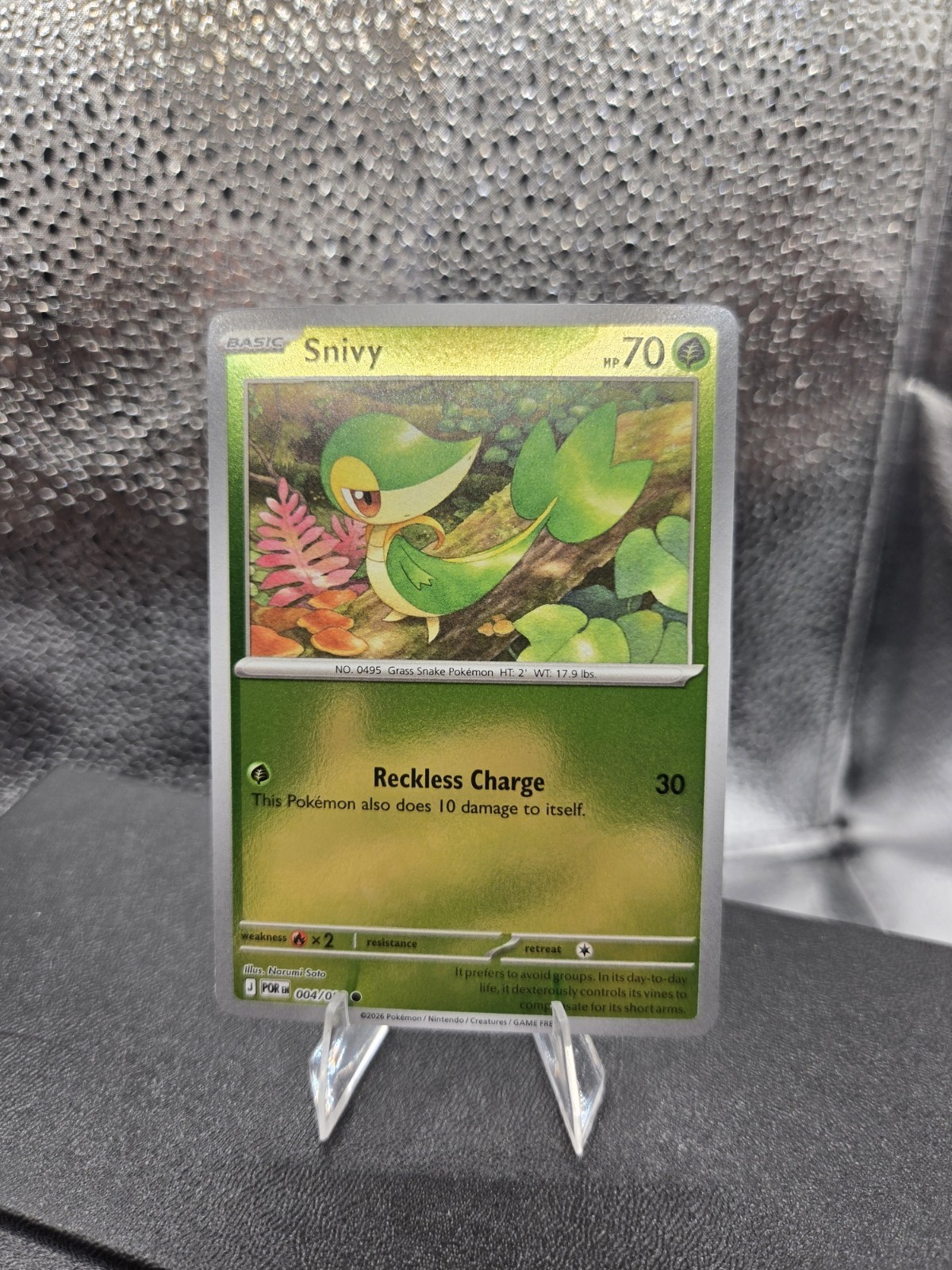 Snivy Reverse Holo Common ME03: Perfect Order 004/088 NM