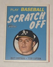 MATT CHAPMAN 2019 Topps Heritage High Number - 1970 Scratch Offs #3 Athletics