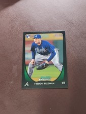 Freddie Freeman RC 2011 Bowman Chrome Rookie Card #185 Braves/Dodgers. rookie card picture