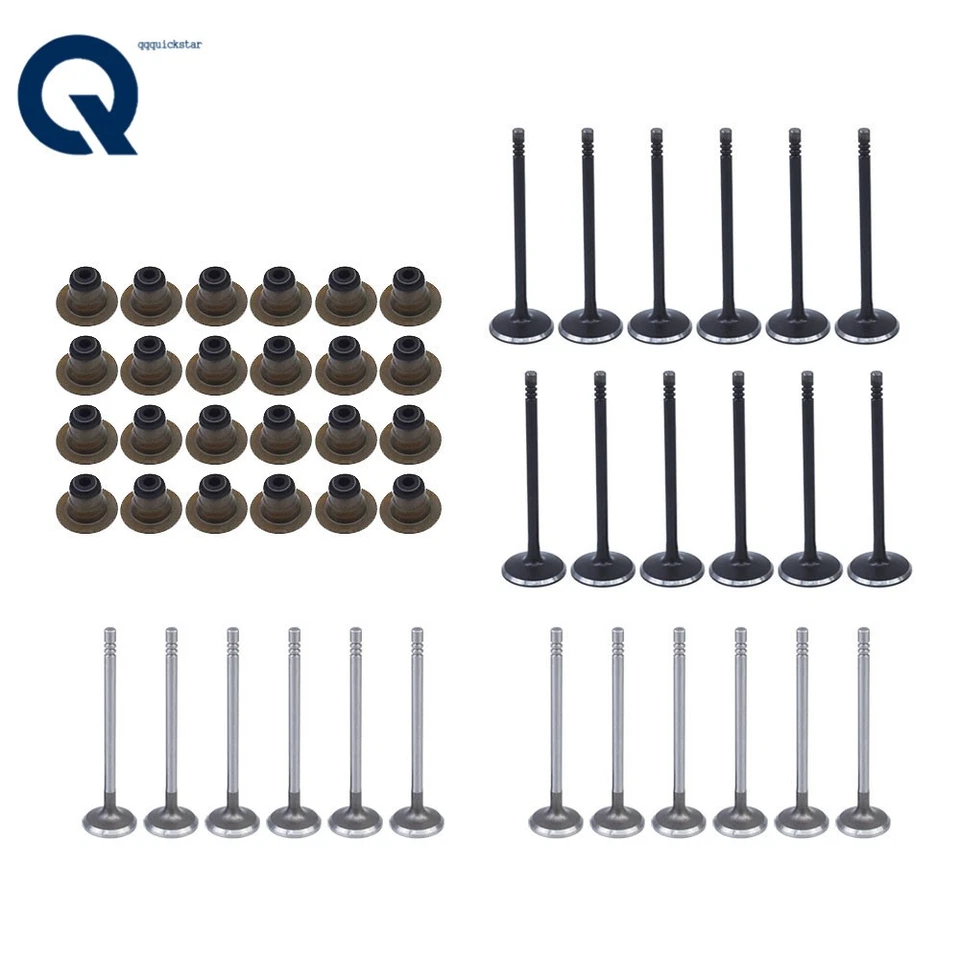 Válvulas de admisión y escape 24 un. para Chrysler 300 Dodge Avenger/Cargador 2005-10 Foto 2 de 4