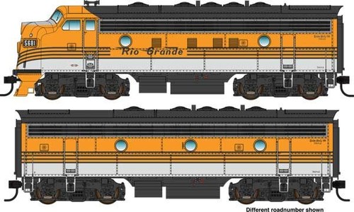 Locomotora diésel Walthers 910-9954 HO D&RGW EMD F7 A-B estándar DC #5714, #5713 | Condition: New