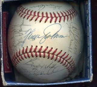 1979 Texas Rangers Team Signed Baseball 29 Signatures