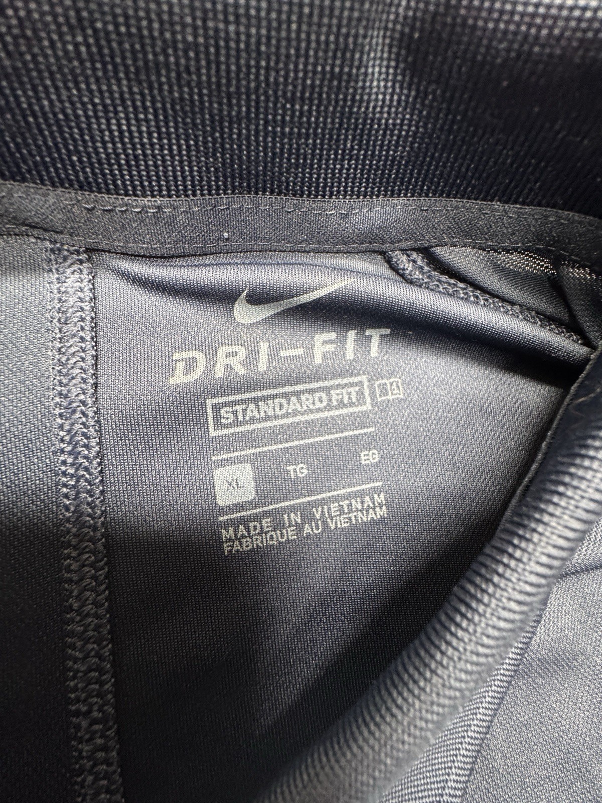 Nike Golf Dri-Fit Navy Blue Columbia Blue White Men’s XL  - P-32￼ thumbnail 3