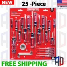 Craftsman 25 Piece Acetate Assorted Drive Screwdriver Set NEW