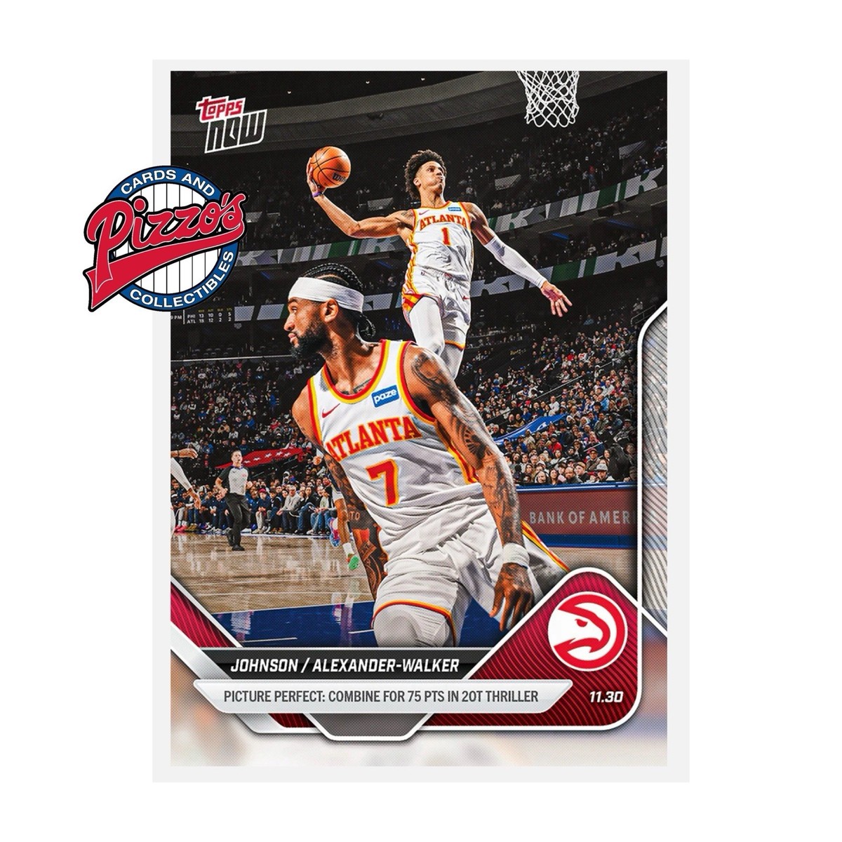 NBA カード　シャック　① Jalen Johnson/Nickeil Alexander-Walker 2025-26 NBA Topps NOW Card