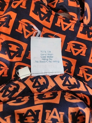VTG RARE Merge Left Silk Pajama Cami/Panty Set Small & Large Boxers Auburn Univ. - Picture 12 of 21