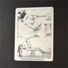 Topps 2023 Series 2 Andrew Velazquez Los Angeles Angels Black Printing Plate 1/1