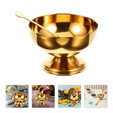  Tazza Da Dessert Coppette Contenitore Per Gelato in Acciaio Inox Coppa Piede