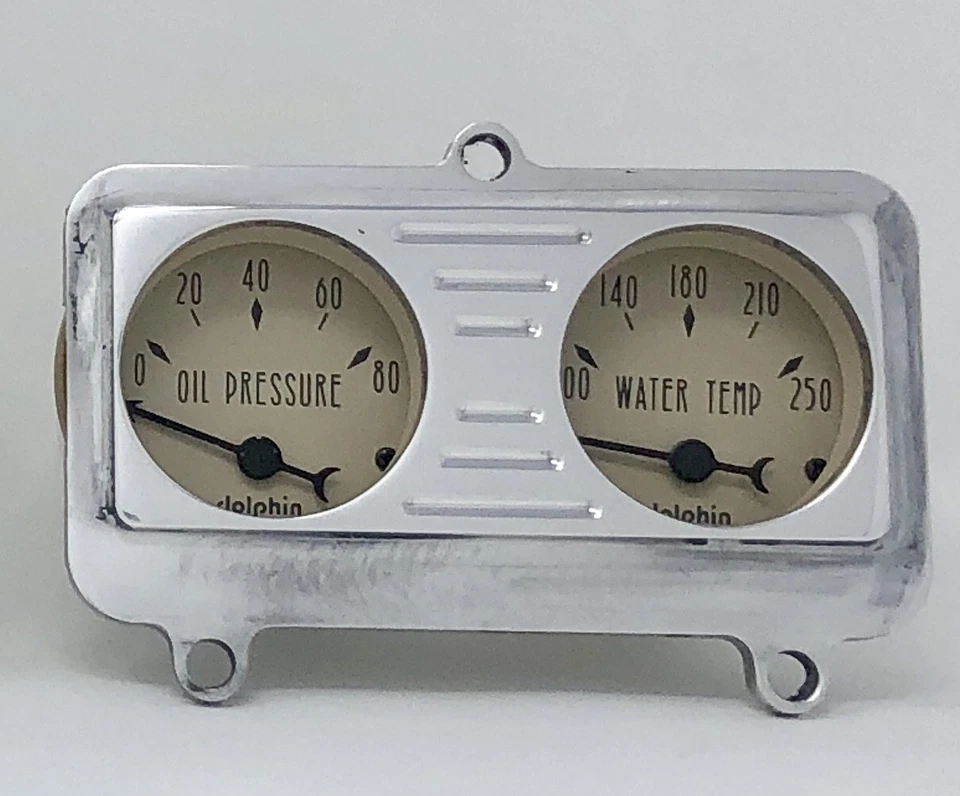 1941 1942 1943 1944 1945 1946 1947 Dodge Truck 5 Gauge Dash Panel Set Tan - Image 2 of 4