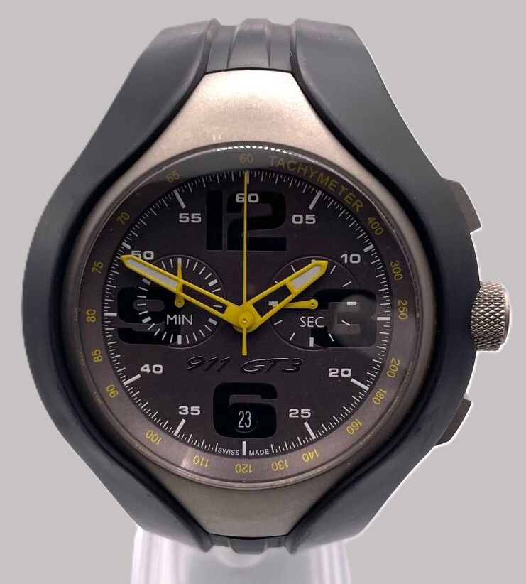 [Exc+5]Porsche Design 911GT3 Speed II Chronograph Limited Edition QZ Titan Men's