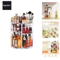 Auxmir Make Up Organizer, 360° Drehbar Schminktisch Kosmetik Organizer Aufbew...
